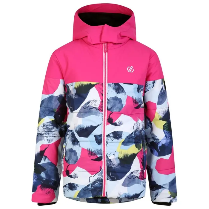 Dare 2b Liftie Ski Jacket Pure Pink Blue Kids Ski Jackets