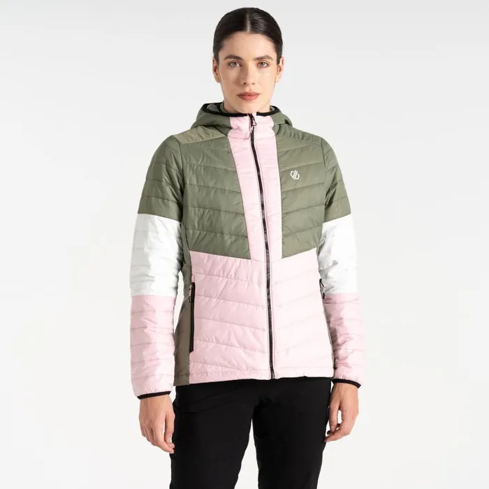 Dare 2b Lively Padded Jacket Olivine Green Rose Women Insulated Jackets