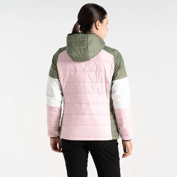 Dare 2b Lively Padded Jacket Olivine Green Rose Women Insulated Jackets