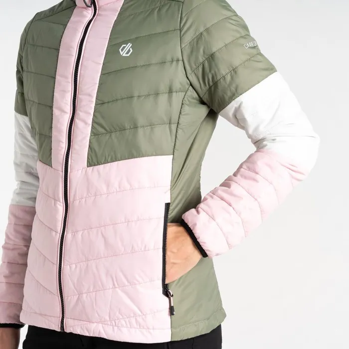 Dare 2b Lively Padded Jacket Olivine Green Rose Women Insulated Jackets