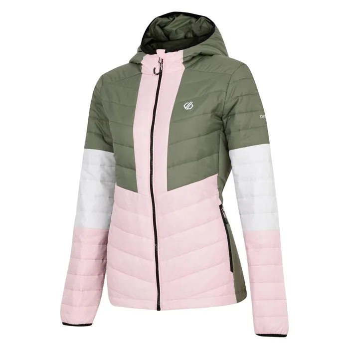 Dare 2b Lively Padded Jacket Olivine Green Rose Women Insulated Jackets