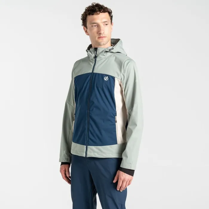 Dare 2b Mountaineer Softshell Jacket Moonlight Denim Green Men Softshell Jackets