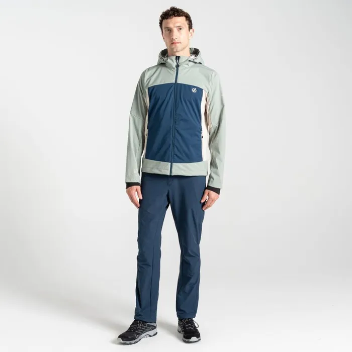 Dare 2b Mountaineer Softshell Jacket Moonlight Denim Green Men Softshell Jackets