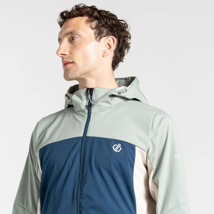 Dare 2b Mountaineer Softshell Jacket Moonlight Denim Green Men Softshell Jackets