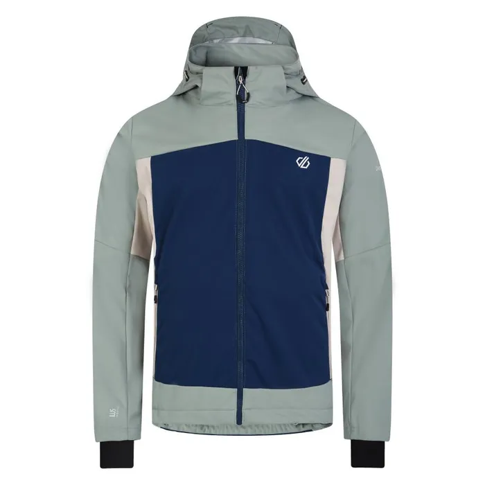 Dare 2b Mountaineer Softshell Jacket Moonlight Denim Green Men Softshell Jackets
