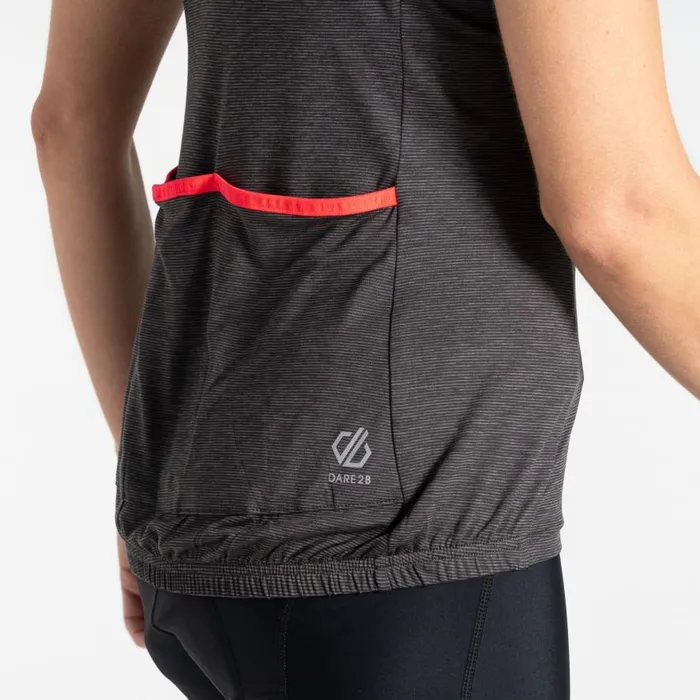 Dare 2b Pedal Through It II Jersey Black Marl Women Cycling Jerseys