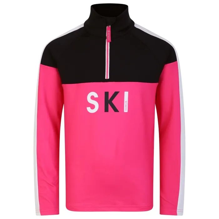 Dare 2b Pow Core Stretch Midlayer Pure Pink Black Kids Fleece
