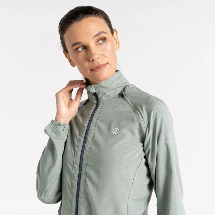 Dare 2b Rebound Lightweight Windshell Lilypad Green Women Lightweight Jackets