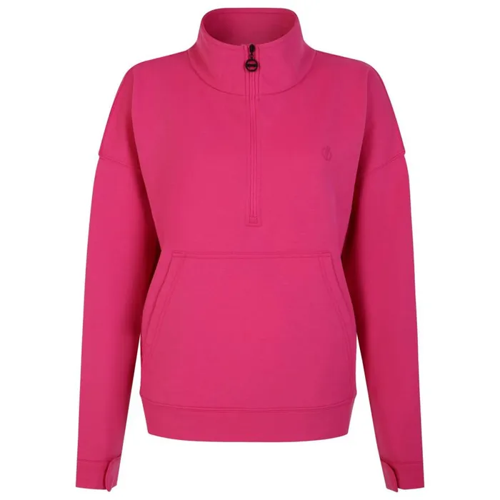 Dare 2b Recoup II Half Zip Sweatshirt Pure Pink Women Hoodies and Sweatshirts