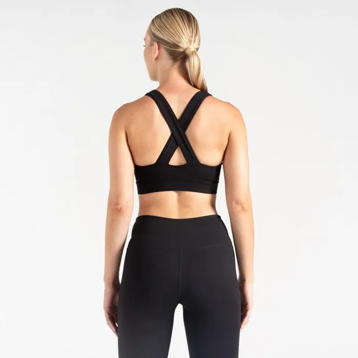 Dare 2b Revived Sports Bra Black Women Gym Tops