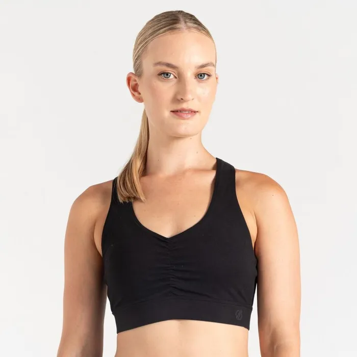 Dare 2b Revived Sports Bra Black Women Gym Tops