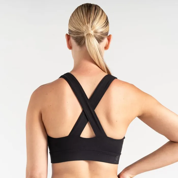 Dare 2b Revived Sports Bra Black Women Gym Tops