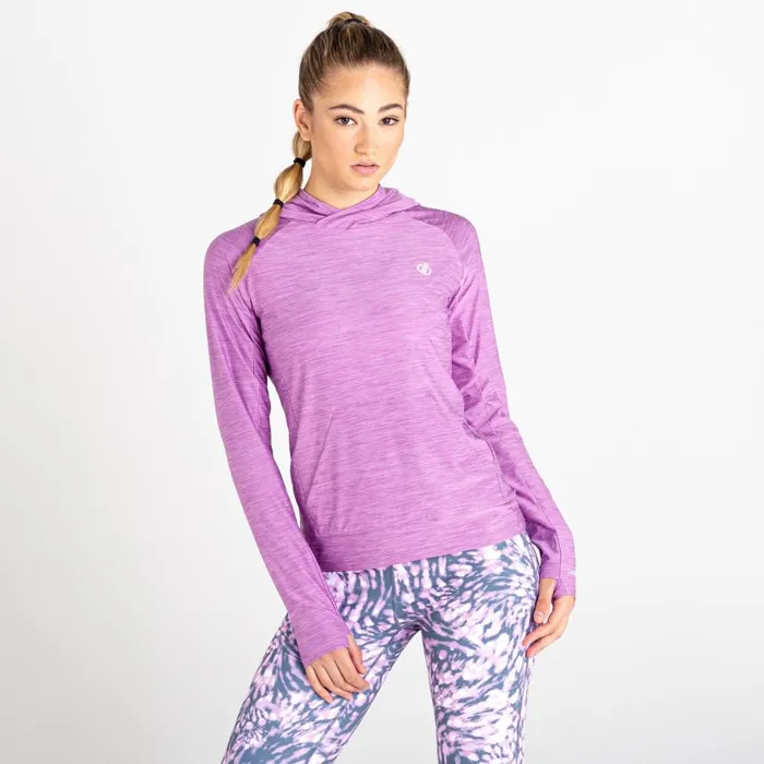 Dare 2b Sprint City Lightweight Hoodie Dusty Lavender Marl Women Gym Tops