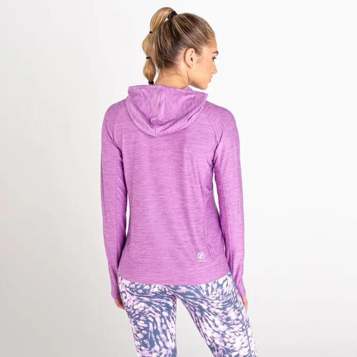 Dare 2b Sprint City Lightweight Hoodie Dusty Lavender Marl Women Gym Tops