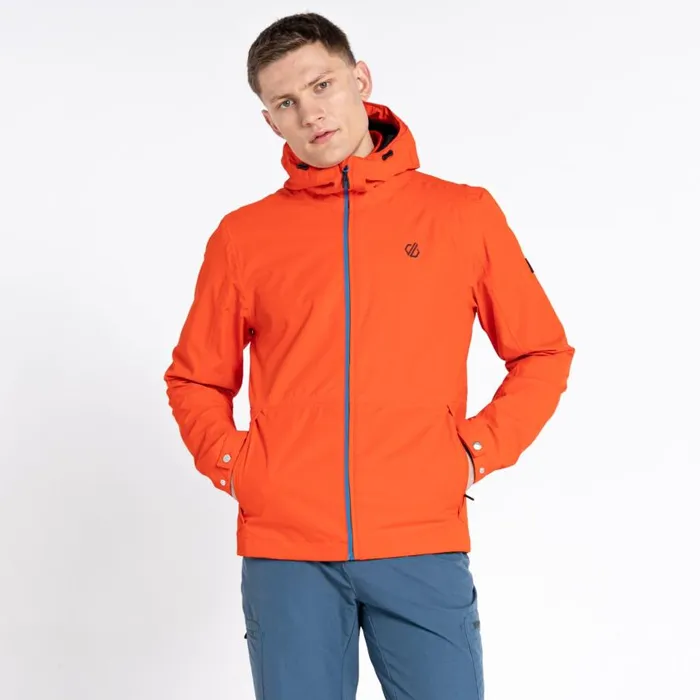 Dare 2b Stay Ready Recycled Waterproof Jacket Burnt Salmon Men Waterproof Jackets