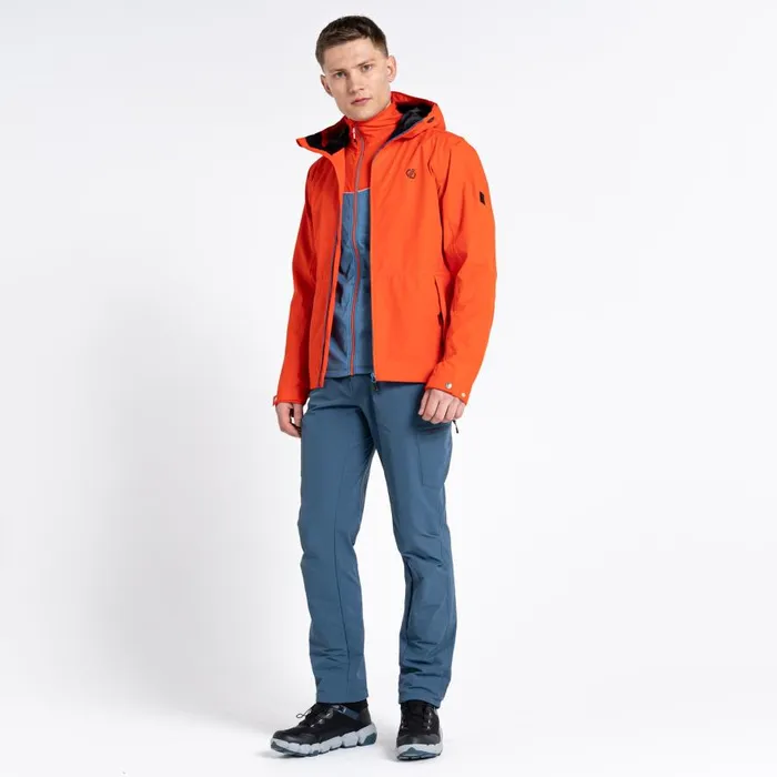 Dare 2b Stay Ready Recycled Waterproof Jacket Burnt Salmon Men Waterproof Jackets