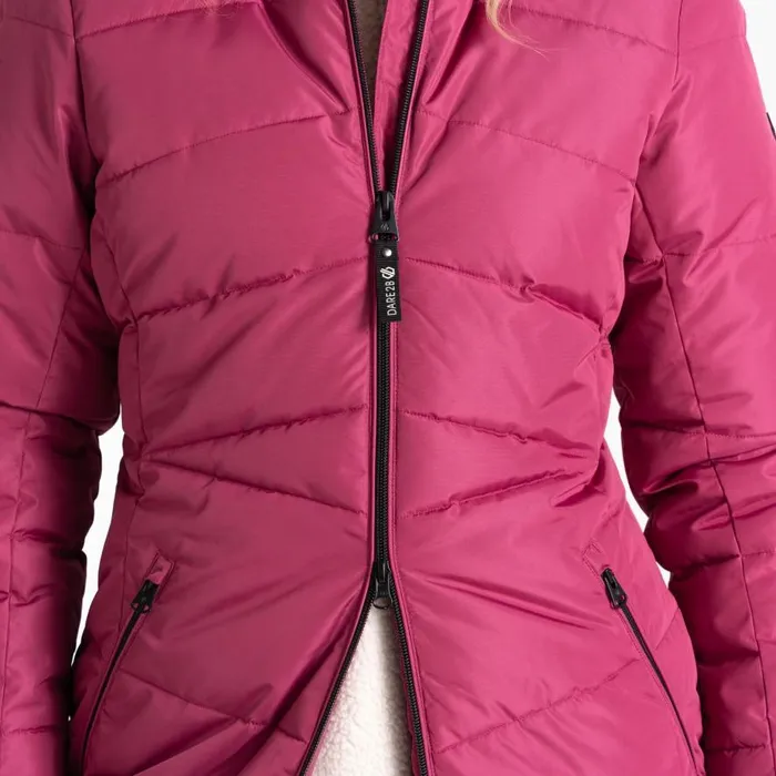 Dare 2b Striking III Mid Length Padded Jacket Pink Women Insulated Jackets