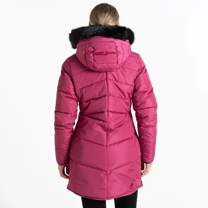 Dare 2b Striking III Mid Length Padded Jacket Pink Women Insulated Jackets