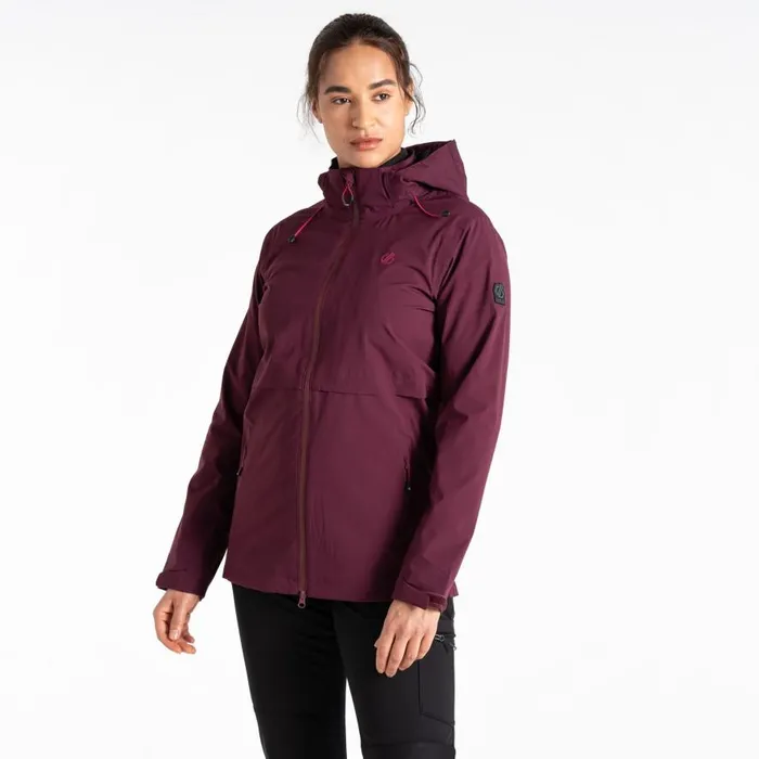 Dare 2b Switch Up II Waterproof Jacket Fig Purple Women Waterproof Jackets