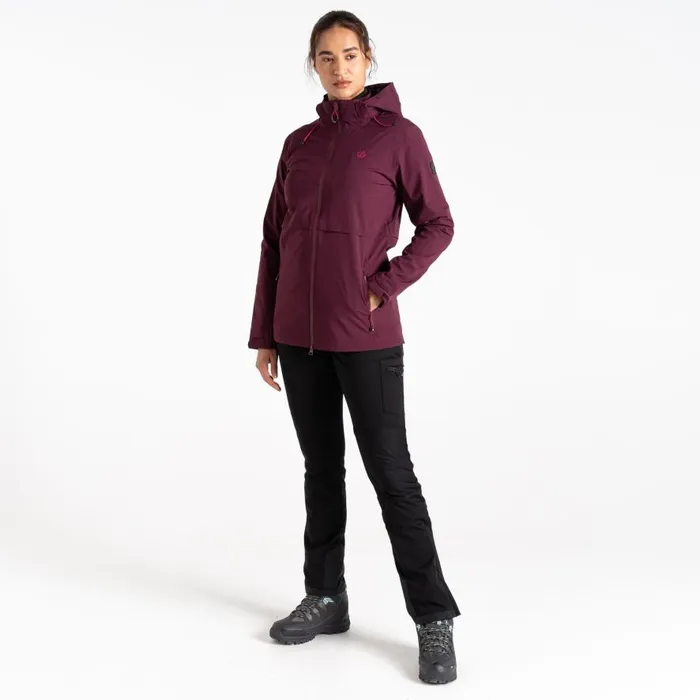Dare 2b Switch Up II Waterproof Jacket Fig Purple Women Waterproof Jackets