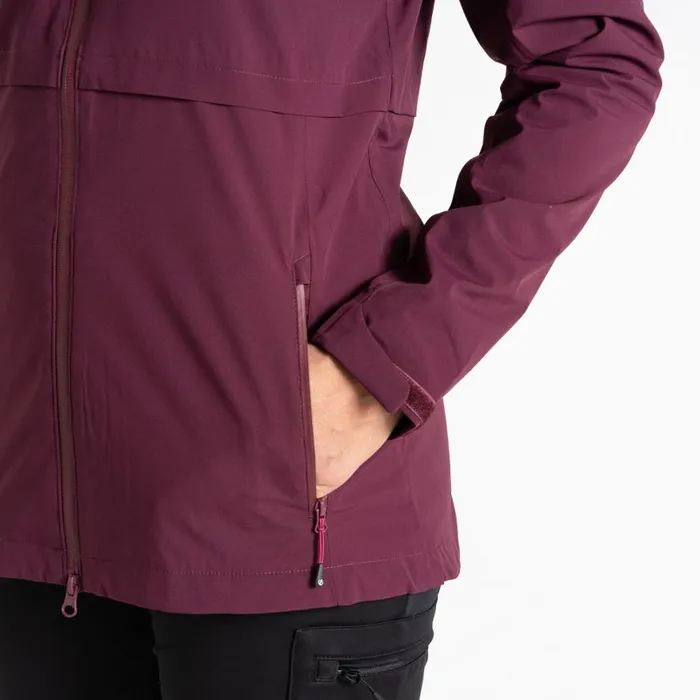 Dare 2b Switch Up II Waterproof Jacket Fig Purple Women Waterproof Jackets