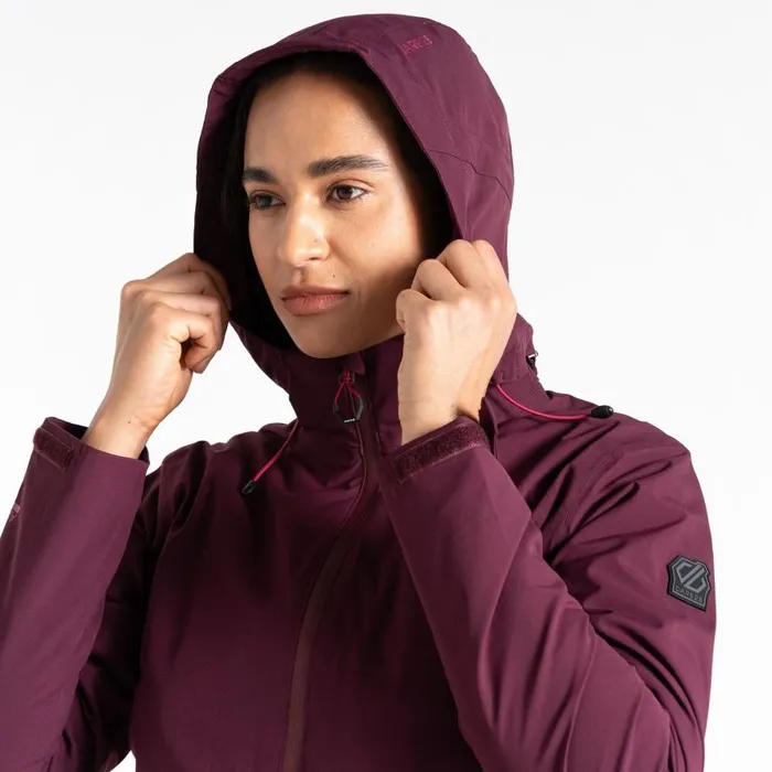 Dare 2b Switch Up II Waterproof Jacket Fig Purple Women Waterproof Jackets