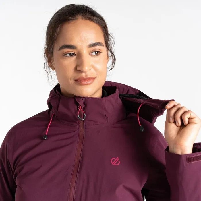 Dare 2b Switch Up II Waterproof Jacket Fig Purple Women Waterproof Jackets