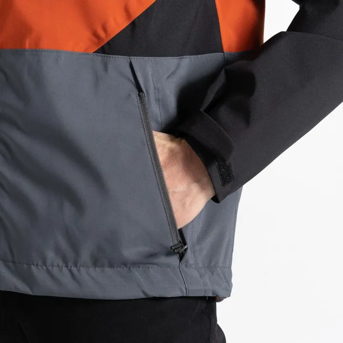 Dare 2b Terrain Waterproof Jacket Roobios Tea Brown Men Waterproof Jackets