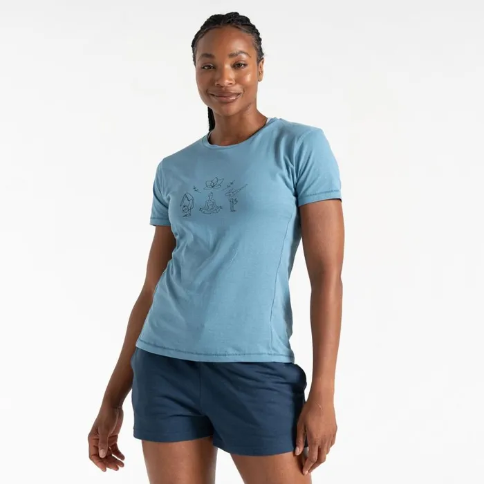 Dare 2b Tranquility II TShirt Niagara Blue Women Graphic TShirts