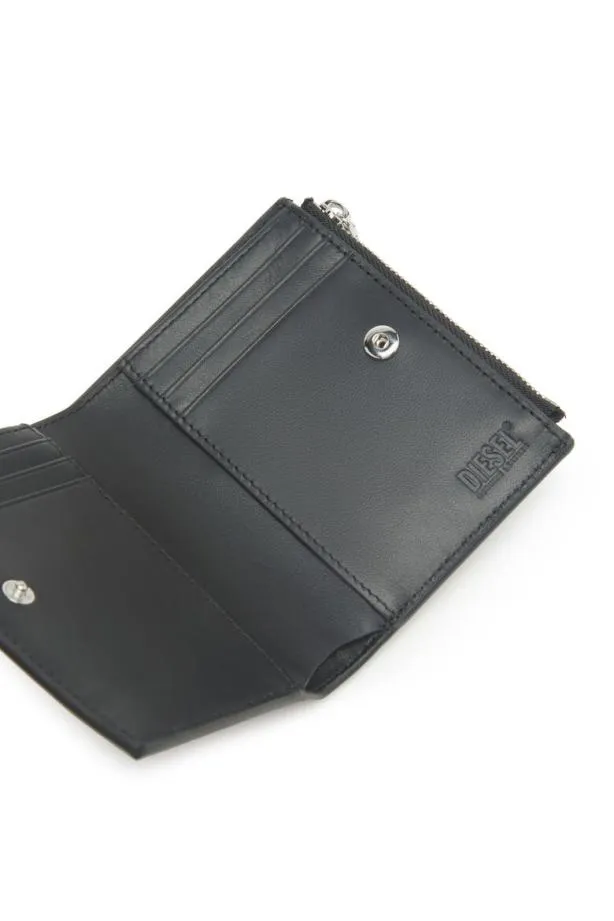Diesel Bifold Zip Black Women Wallets