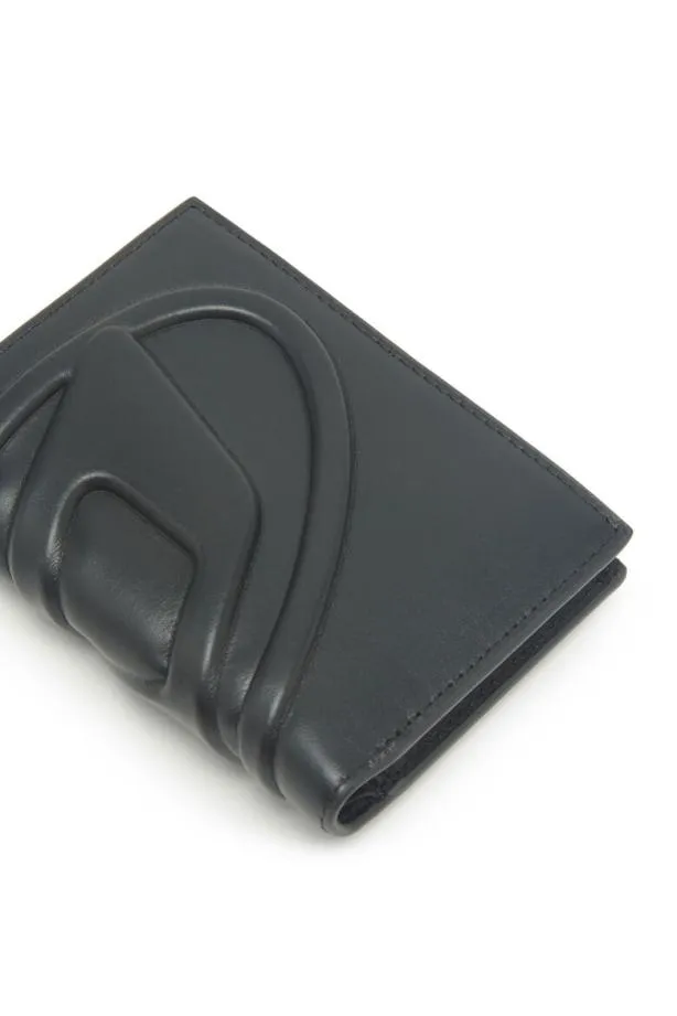 Diesel Bifold Zip Black Women Wallets