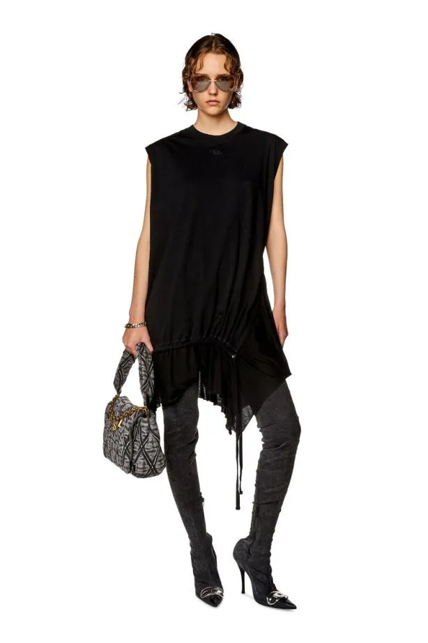 Diesel Drollettynw Black Women Dresses