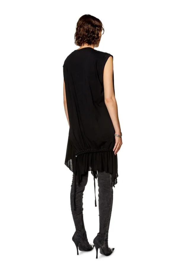 Diesel Drollettynw Black Women Dresses