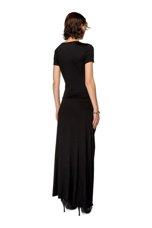 Diesel Drowy Black Women Dresses