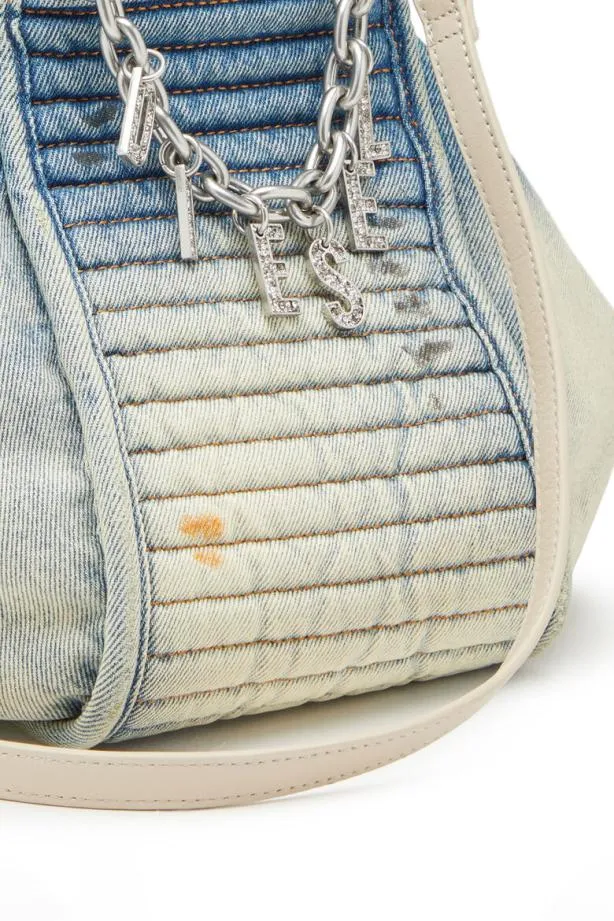Diesel Dvinas Blue Women Shopping And Shoulder Bags