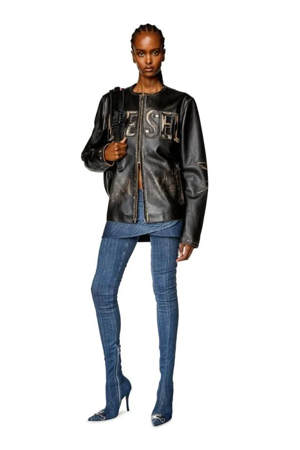 Diesel Delorifsd Dark Blue Women Skirts