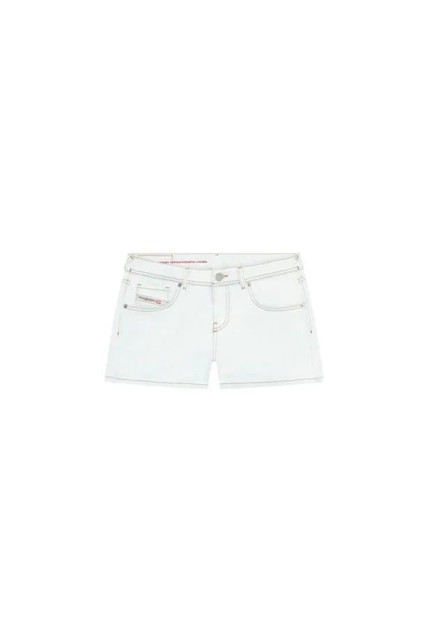 Diesel Delylashort White Women Pants and Shorts