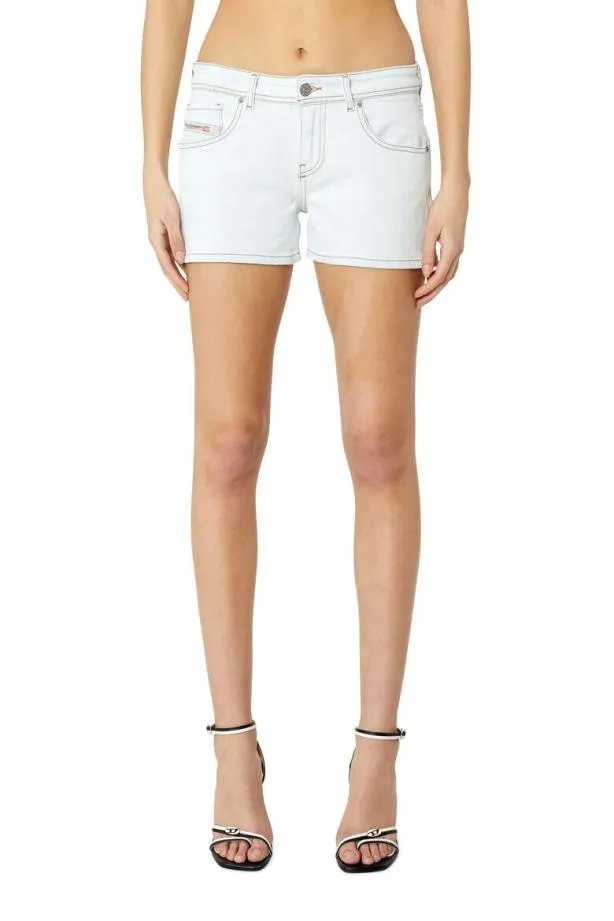 Diesel Delylashort White Women Pants and Shorts