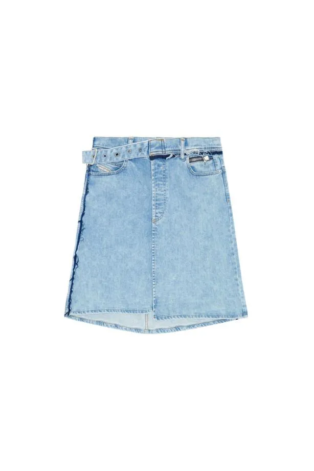 Diesel Dependencemid Light Blue Women Skirts