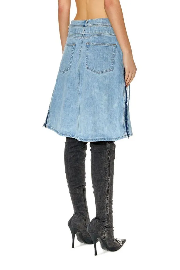 Diesel Dependencemid Light Blue Women Skirts