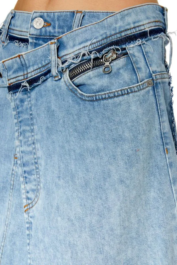 Diesel Dependencemid Light Blue Women Skirts