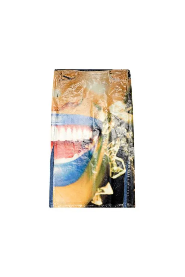 Diesel Deprafsd Bluepink Women Skirts