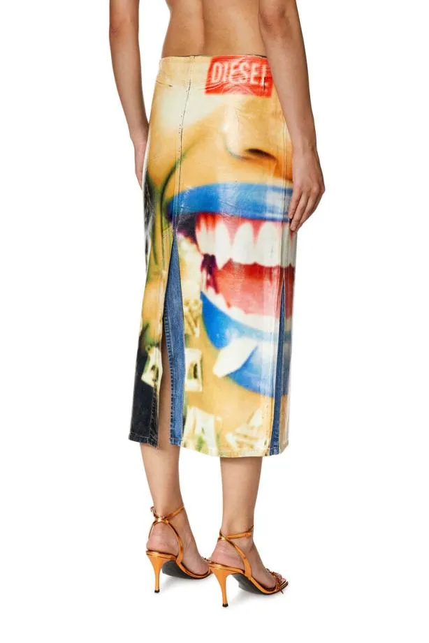 Diesel Deprafsd Bluepink Women Skirts