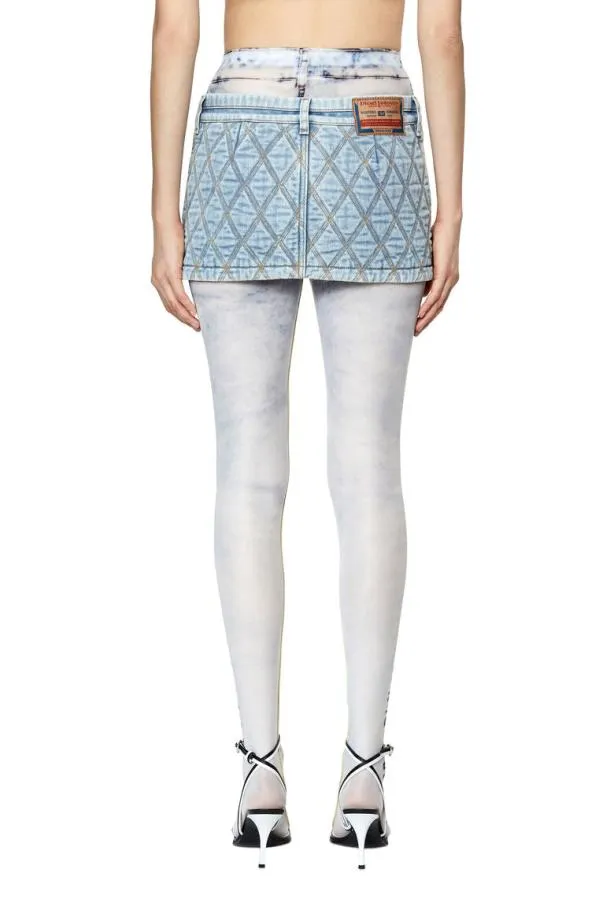 Diesel Deronfs1 Light Blue Women Skirts