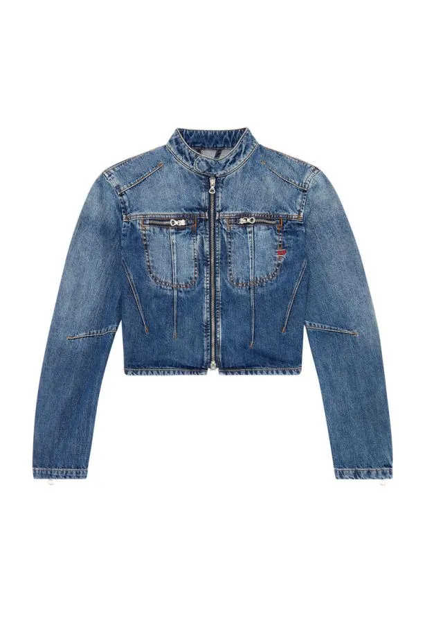 Diesel Deslimmybks Medium Blue Women Jackets