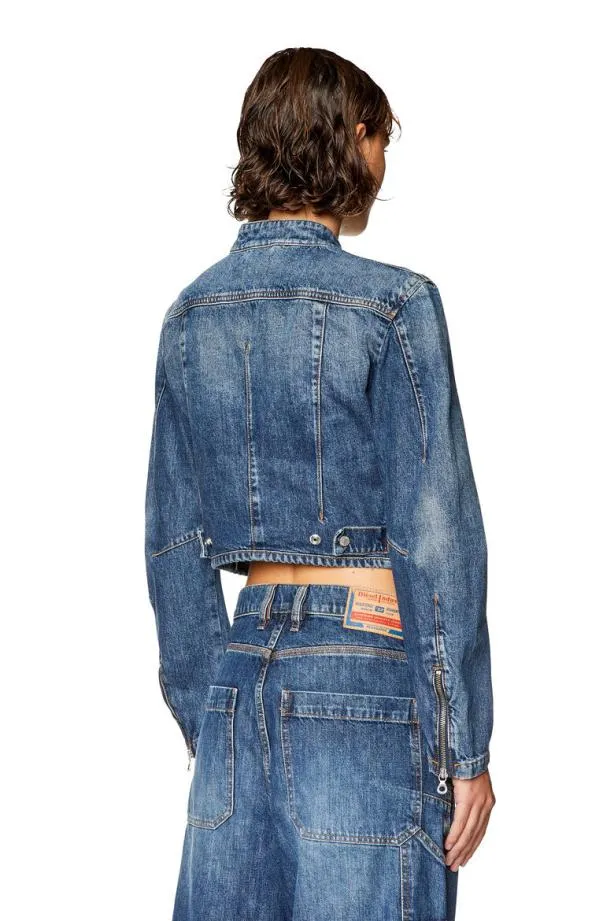 Diesel Deslimmybks Medium Blue Women Jackets