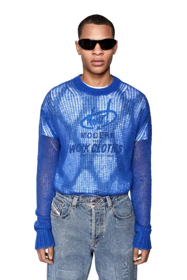 Diesel Klansing Blue Men Knitwear