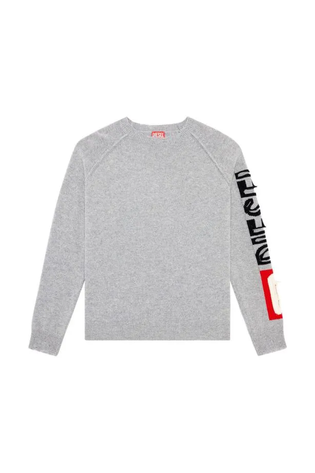 Diesel Ksaria Grey Men Knitwear