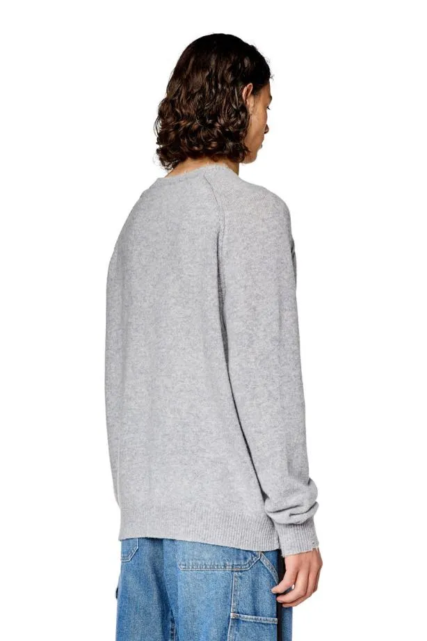 Diesel Ksaria Grey Men Knitwear
