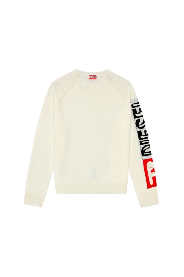 Diesel Ksaria White Men Knitwear